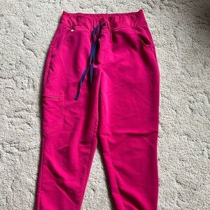Figs Zamora High Waisted Joggers, Ultra Rose, Medium Regular